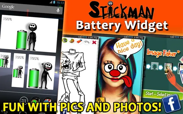 Stickman Battery Widget android App screenshot 9