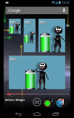 Stickman Battery Widget android App screenshot 5