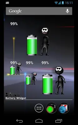 Stickman Battery Widget android App screenshot 7